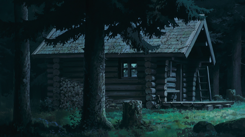 a log cabin in the woods.png