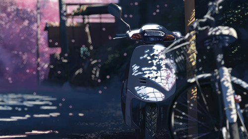 a scooter parked on a street.jpg