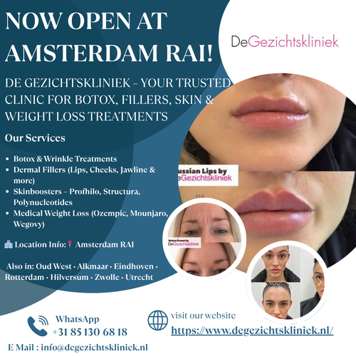 Now Open at Amsterdam RAI! De Gezichtskliniek Trusted Clinic for Botox, Fillers, Skin & Weight Loss .png