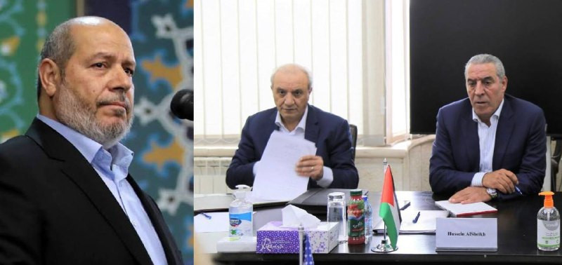 مصادر لقناة الجزيرة: اجتماع في القاهرة بين وفد حماس برئاسة خليل الحية مع وفد حركة فتح برئاسة حسين الشيخ وماجد فرج. - الاجتماع بين وفدي حماس وفتح لبحث ...