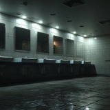 lisacyn realistic public restroom interior 8 white sinks arrang acfae06a 6521 4054 8a55 a04a103d3582