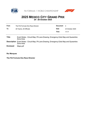 [Mexico City GP]Doc 3 Event Notes Circuit Map, Pit Lane Drawing, Emergency Exits Map and Quarantine .png