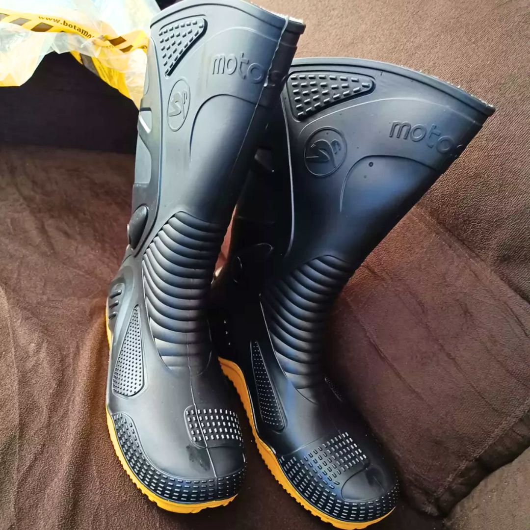 Bota Chuva Motociclista Moto Motoboy Motoqueiro Impermeavel