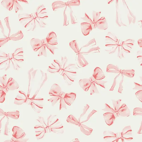 Bow Pattern Pink Wallpaper wallpaper eco friendly easy removal Lucrecia Caporale 1.webp