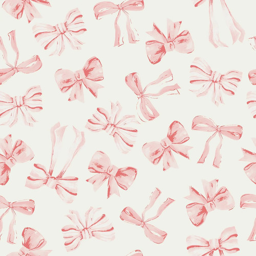 Bow Pattern Pink Wallpaper wallpaper eco friendly easy removal Lucrecia Caporale 1.jpg