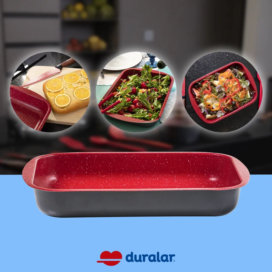Jogo Assadeiras 3 Peças Espátula Silicone Vermelho Duralar