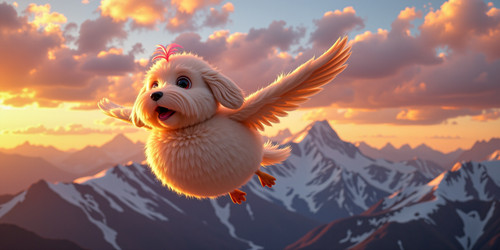 A cute whimsical hyper detailed photorealistic portrait of Big Belly Bob BBB the plush labradoodle w.jpg