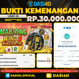 BUKTI KEMENANGAN 07 OKTOBER 2025 DI  MAHJONG WINS 3   RP.30.000.000