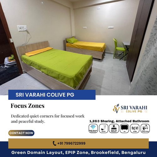 At Sri Varahi Colive PG in Brookefield, we understand that focus fuels success.