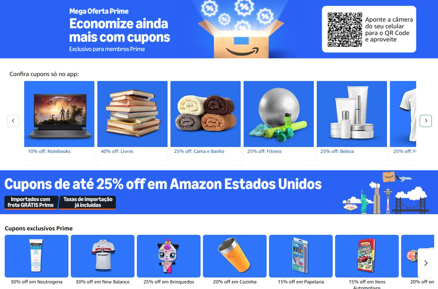 Lista de Cupons da Amazon: Mega Oferta da Amazon