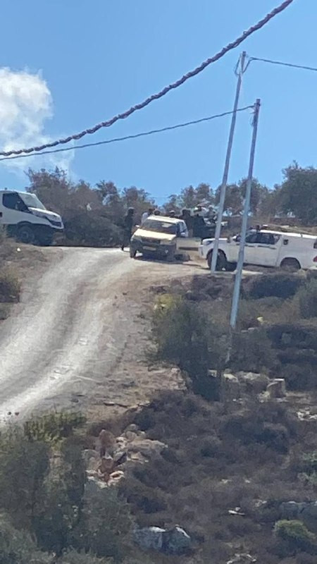 صورة| جانب من هجوم المستوطنين على منازل المواطنين وسط اطلاق للرصاص في ترمسعيا شمال رام الله...