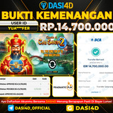 BUKTI KEMENANGAN 06 OKTOBER 2025 DI  CHESTS OF CAI SHEN 2 RP.14.700.000