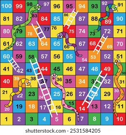 ladder snakes gamefunny frame childrenvector 260nw 2531584205.webp