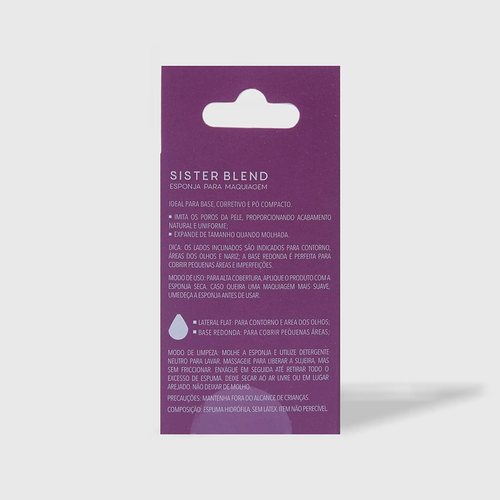 SISTER BLEND OCEANE ESPONJA DE MAQUIAGEM.VERDE foto 3.png