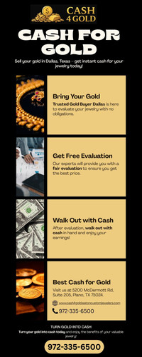 Sell your gold in Dallas, Texas – get instant cash for your jewelry today! Cash 4 Gold.jpg