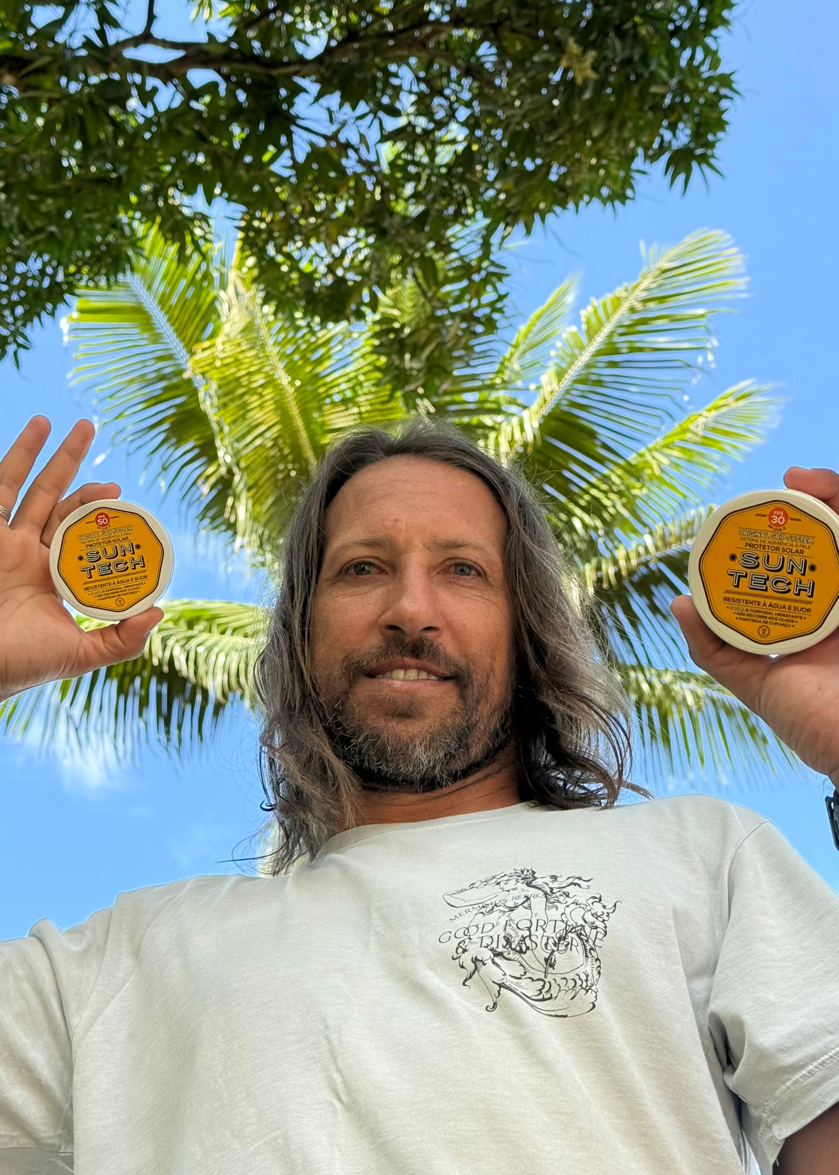 Atleta Serginho Laus usando Suntech