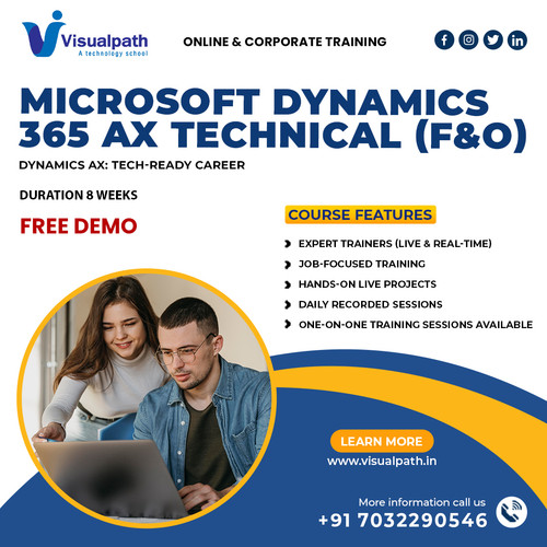 Visualpath’s MicroSoft Dynamics Ax Training Online provides you with in-depth knowledge of ERP solutions and technical configurations. Our experts guide you through real-time projects and scenarios. Available in USA, UK, Canada, Dubai, Australia & globally. Corporate training, job assistance, certification & career guidance included. Free demo available. Call +91-7032290546 to get started today!

WhatsApp: https://wa.me/c/917032290546
Visit: https://www.visualpath.in/online-microsoft-dynamics-ax-technical-training.html
Visit our Blog: https://visualpathblogs.com/category/d365-ax-technical/