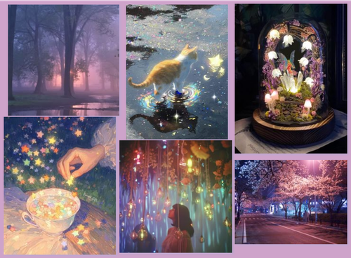 Moodboard For Starfall Forest.png