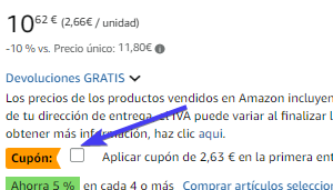cupón amazon