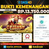 BUKTI KEMENANGAN 30 OKTOBER  2025 DI CAISHEN RP.18.300.000