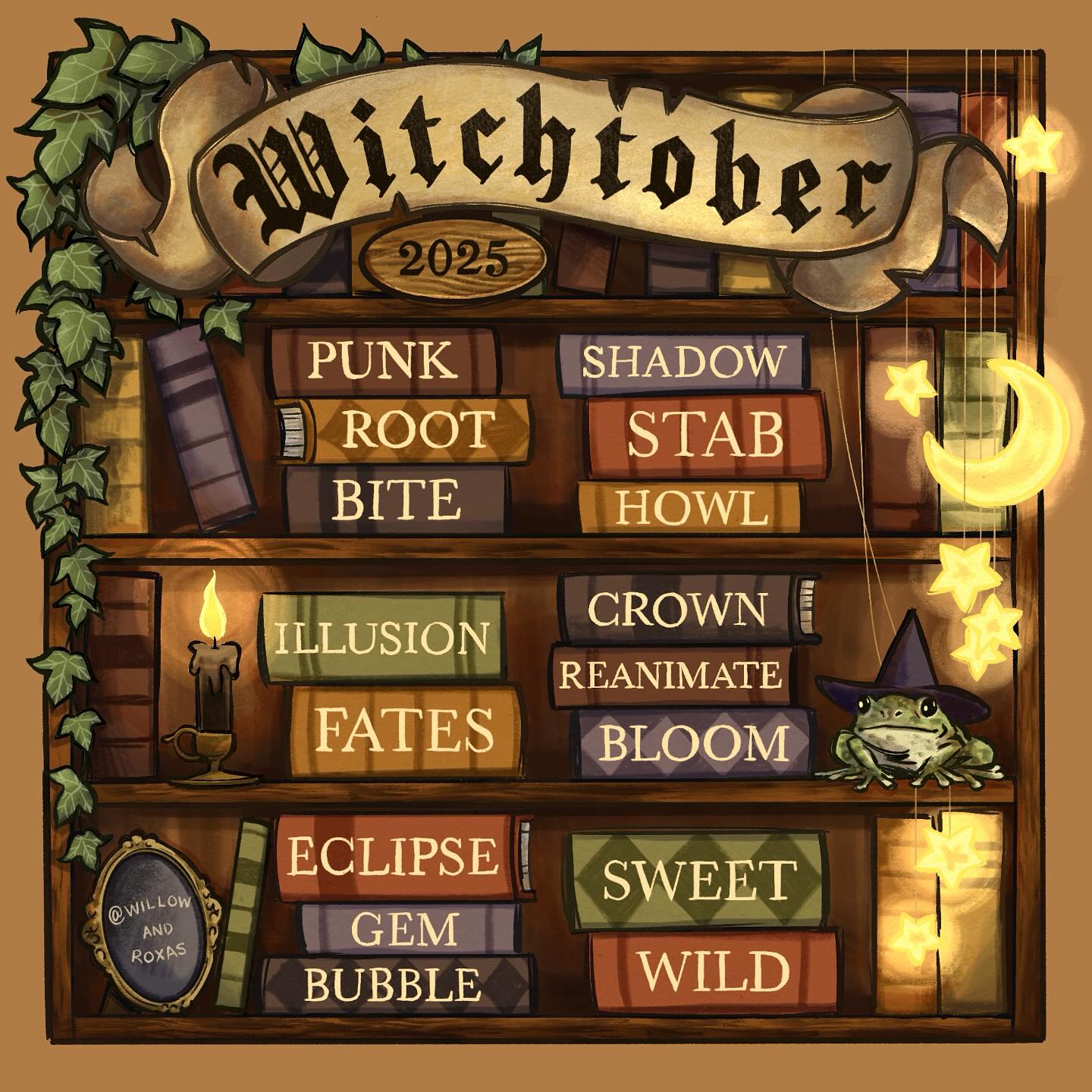 willowandroxas artist instagram witchtober 2025