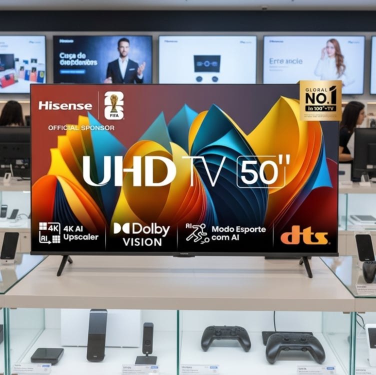 Smart Tv 50 Dled 4k Uhd Hdr10 + Dolby Vision Hisense