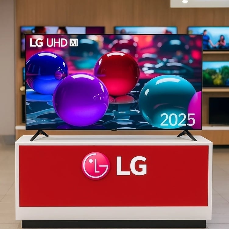 Smart TV 4K 43″ LG UHD 43UA8550PSA Processador a7 Ger8 AI Alexa integrado Otimizador de Jogos webOS 25 compatível com Controle Smart Magic