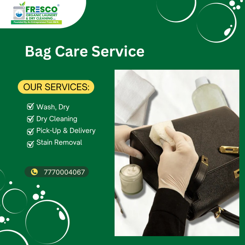 Fresco Organic Laundry in Banjara Hills offers expert Bag Dry Cleaning for all materials..png