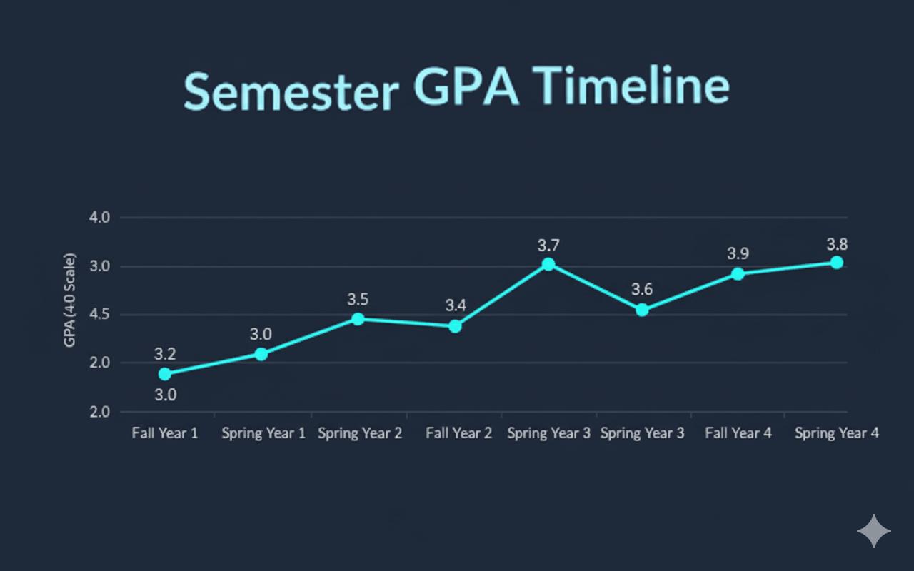 Semester GPA vs Cumulative GPA2