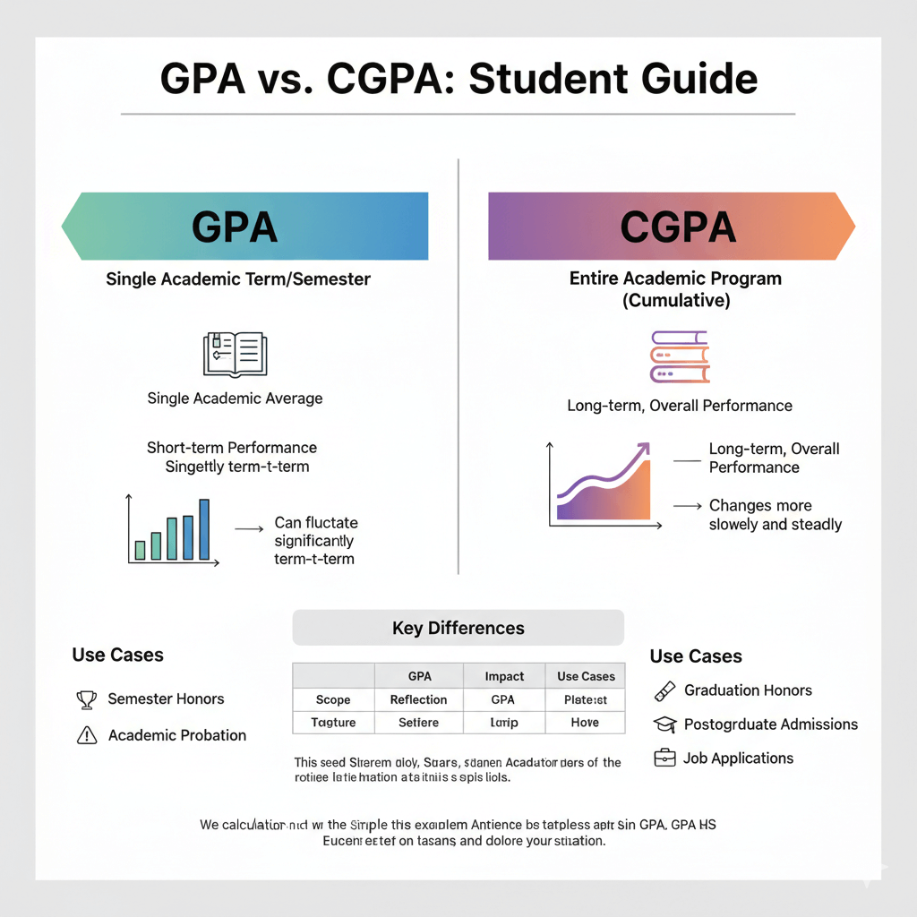 Difference Between GPA and CGPA