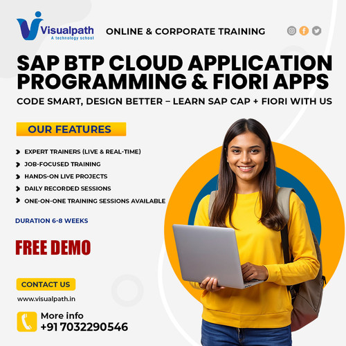 Visualpath provides SAP BTP Cloud Application Programming Online Training designed for professionals seeking Job-Focused Learning with hands-on projects. Get trained by certified experts and gain real-world experience through flexible online sessions. Available globally—India, USA, UK, Canada, Dubai & Australia. We also offer Corporate Training. Call +91-7032290546 today to join!

WhatsApp: https://wa.me/c/917032290546
Visit: https://www.visualpath.in/sap-btp-cap-fiori-training.html
Visit our Blog: https://visualpathblogs.com/category/sap-fiori/