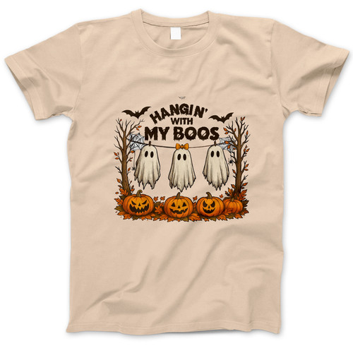 Photograph of four blank t-shirts greys beige and army green. Clipping path included. Ready for your.jpg