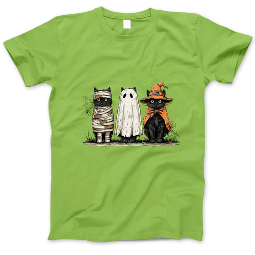 Photograph of four blank t-shirts greys beige and army green. Clipping path included. Ready for your.jpg