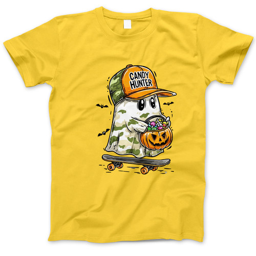 Photograph of four blank t-shirts greys beige and army green. Clipping path included. Ready for your.jpg