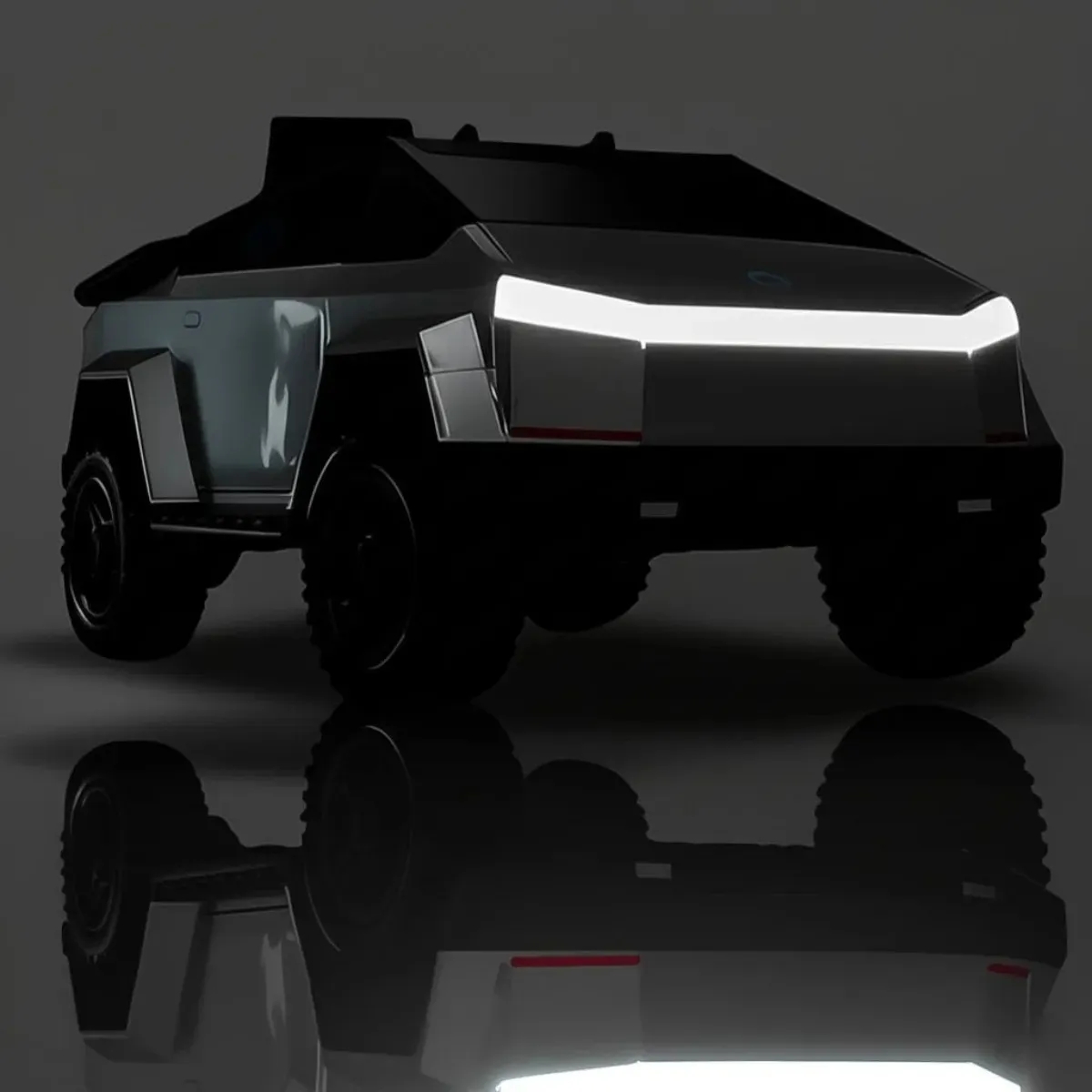 Carrinho Elétrico Infantil Supertruck 12v C/ Controle Cinza Cinza-escuro