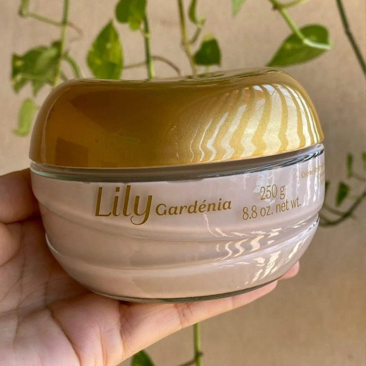 Creme Acetinado Hidratante Corporal Lily Gardénia 250g Fragrância Neutra
