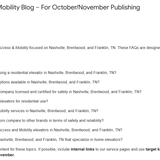 FAQ Access and Mobility