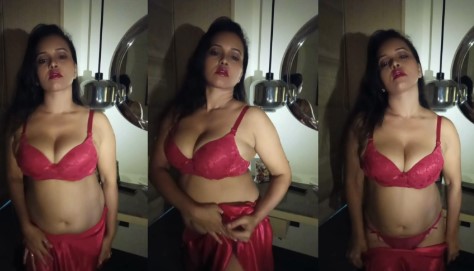 Actress Priya Gamre Pink Bra Paid Video App Content