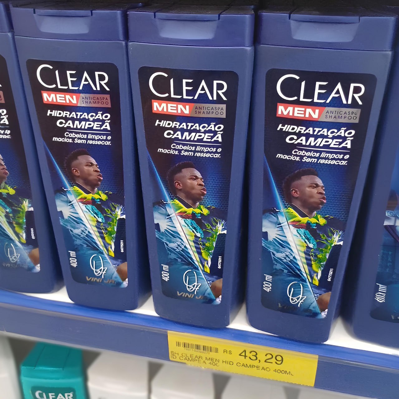 Clear Men Shampoo Anticaspa Vini Jr. Hidratação Campeã 400ml