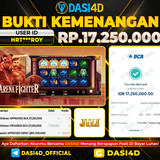BUKTI KEMENANGAN 15 OKTOBER 2025 DI ARENA FIGHTER  RP.17.250.000