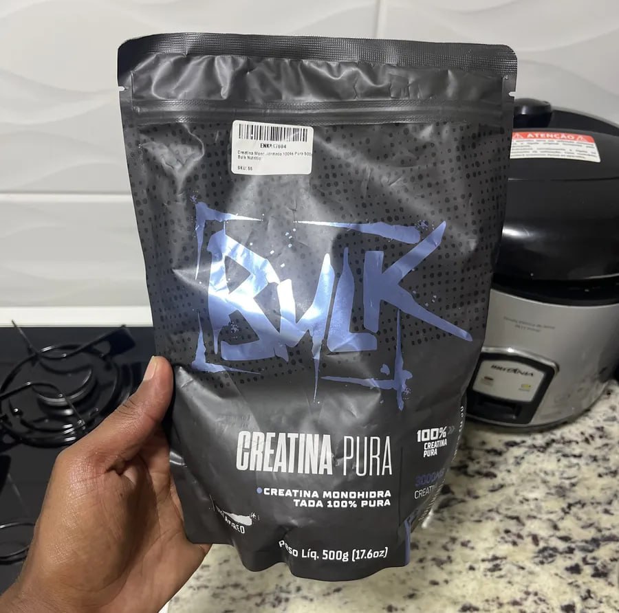 Creatina Monohidratada 100% Pura 500g Bulk Nutrition