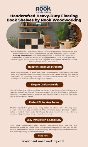 Handcrafted Heavy Duty Floating Book Shelves by Nook Woodworking.jpg