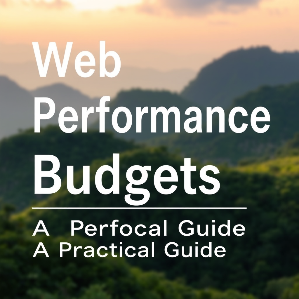 Web Performance Budgets: A Practical Guide
