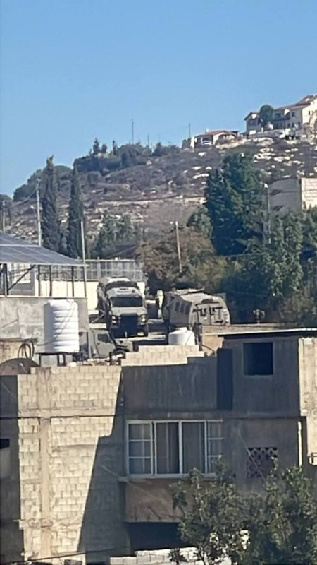 صورة| تعزيزات عسكرية جديدة لقوات الاحتلال تقتحم بلدة كفر قدوم شرق قلقيلية....