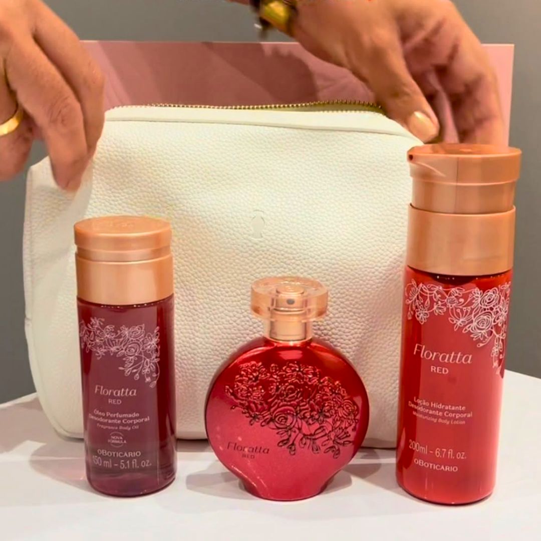 Presente O Boticário Floratta Frescor Red 4 Itens