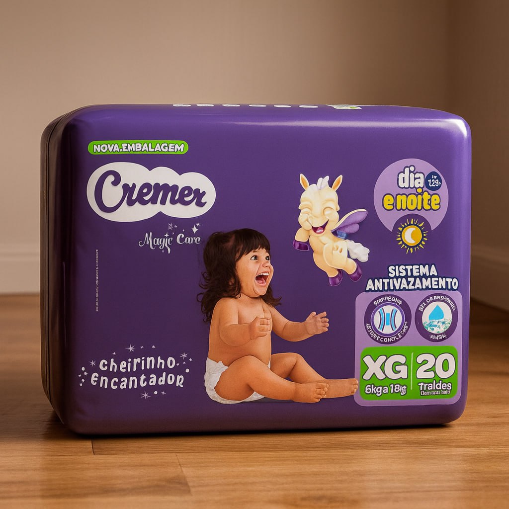Fralda Cremer Jumbo XG 20 Unidades
