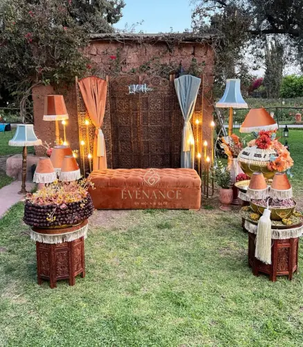 Un Set Up Authentique pour un Mariage Marocain Artisanal.Pour toute réservation contactez nous.webp
