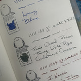 Ink swatches