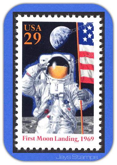 1994  FIRST MOON LANDING in 1969 GENUINE Single MINT Stamp  U.S. Scott # 2841a