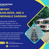 Pilgrims heading to Srikalahasti Temple experienced a peaceful ride in our 16 seater Tempo Traveller